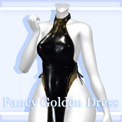 Fancy Golden Dress [KittyKat] [Panda, Tori, RP, E-Girl]