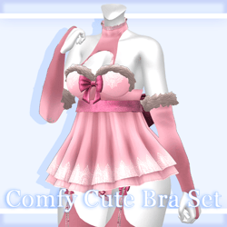Comfy Cute Bra Set [Panda, Tori, RP, E-Girl]