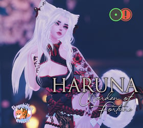 Haruna, Warden of Fortune - incl. Optimized & Dancer Version + Gogo Loco (VRChat 3.0, PC) | Cat Girl Avatar