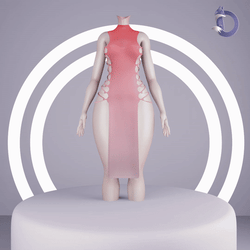 Dinzee's Sidecut Dress
