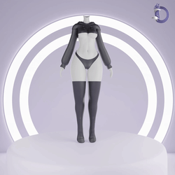  Dinzee's Hoodie and Panties Set