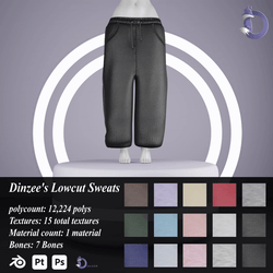 Dinzee's Lowcut Sweats 