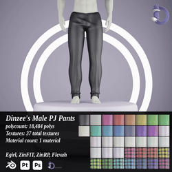 Dinzee's Male PJ Pants 