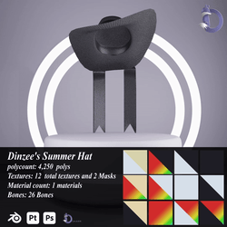 Dinzee's Summer Hat  FREE 