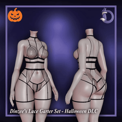 Dinzee's Lace Garter Set - Halloween Texture DLC
