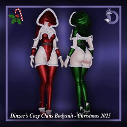 Dinzee’s Cozy Claus Bodysuit - Christmas 2025 