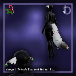 Dinzee's Twinkle Ears and Tail set_Fox - Christmas 2025 