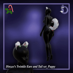 Dinzee's Twinkle Ears and Tail set - Puppy - Christmas 2025 