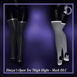 Dinzee's Open Toe Thigh Highs - Mesh DLC (FREE IN DISCORD SERVER)