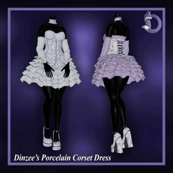 Dinzee's Porcelain Corset Dress