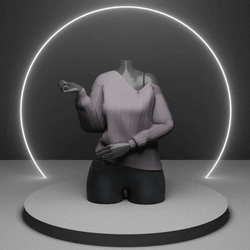Off Shoulder Sweater for Zinfit - VRChat Asset