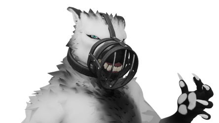 Bad Dog! Leather Muzzle by The Neon Baphomet
