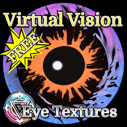 Limited Free w/instructions 4 install on any avatar! Animated Audio link Eyes - Eye Textures for 3D Models VRM, MMD, Avatars or VRCHAT 