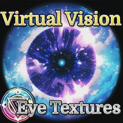 Nova Star Animated Audio link Eyes - Eye Textures for 3D Models VRM, MMD, Avatars or VRCHAT 