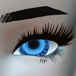 GHOST CYCLONE Eyes Animated Audio link Eyes - Eye Textures for 3D Models VRM, MMD, Avatars or VRCHAT