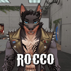 Rocco Biker Werewolf × Vampire Furry VRChat Avatar