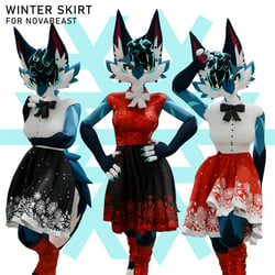 Cute Christmas Winter Skirt for Novabeast [VRCHAT]