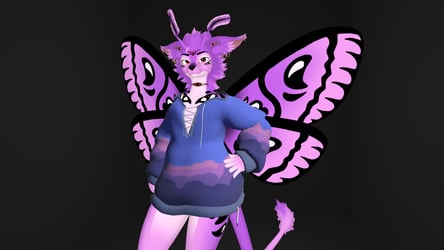 Comfy sweater with wing openings - foxmoth