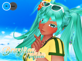 🇧🇷✨Brazilian Miku✨🇧🇷 (FREE) (GoGo + Facetracking)