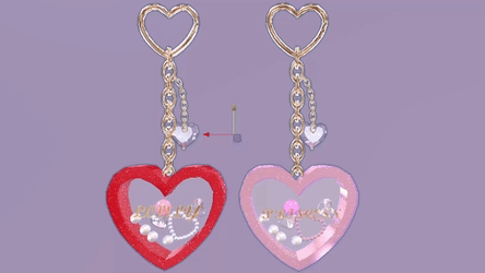 Heart Shaker Charm