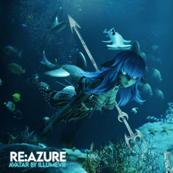 " RE: AZURE "  --- 3.0 VR Model + VRCFT/GOGO/SPS