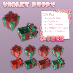 Gift Box |  PhysBones Interaction! | Already Setup! 