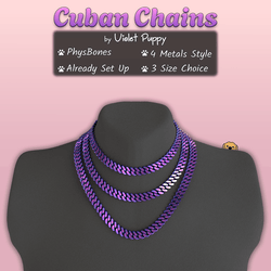 Cuban Chains | PhysBones Interaction! | 20% DISCOUNT!