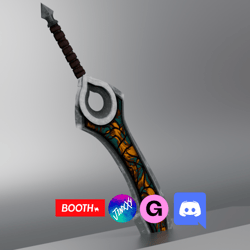 Siku Sword (VRChat,Audiolink,Emission,Matcap)