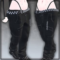 BECKENZI Gothic Pants for Vrchat Panda Base, ToriBase, Zin Fit Base