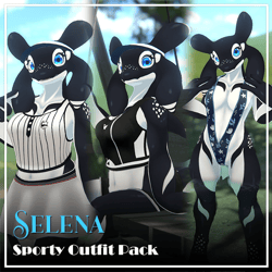 Sporty Outfits for Selena the Orca [VRChat Clothing]