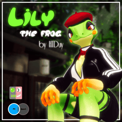 Lily the Frog [VRChat Avatar] [PC]