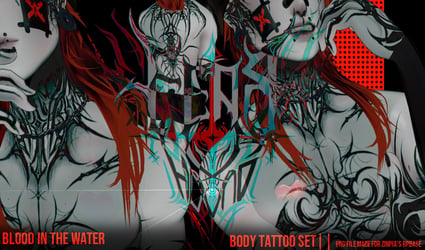 || BLOOD IN THE WATER. Tattoo's for ZinPias RPBase