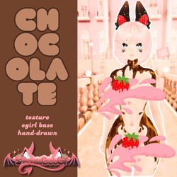 🍓 CHOCOLATE SAUCE TEXTURE 🍓 VRBASE EGIRL 🍓