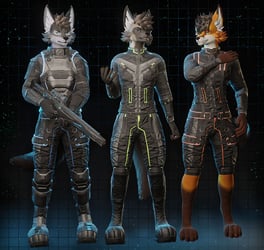 [P.0.E] - Vanguard Armor (Jacket - Harness - Pants - Vest - Boots - Armor Plates)