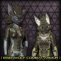 [P.0.E] - Eisenwolf Combat Armor (Bodysuit, Boots, Armor Plates)