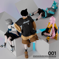 [VRCHAT] Oversize outfit 3D 